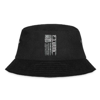 P-3 Orion, American flag, military camouflage flight - Bucket Hat - black - Front - Lela (165cm)