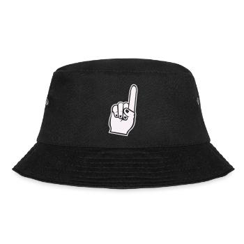 Fan Hand Zeigefinger Icon - Bucket Hat - Schwarz - Vorne - Lela (165cm)