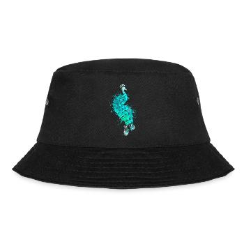 Splash Art Blue Peacock - Bob - noir - Devant - Lela (165cm)