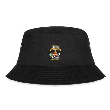 Fussball König Geburtstag Spieler Trainer Fußball - Bucket Hat - Schwarz - Vorne - Lela (165cm)