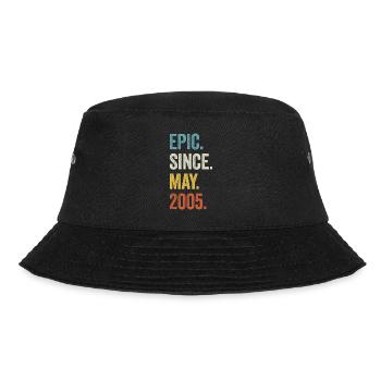 18 Years Old Epic Since May 2005 18th Birthday - Bucket Hat - black - Front - Lela (165cm)
