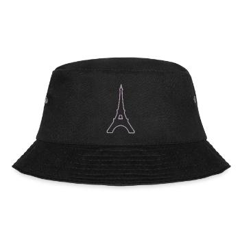 Eiffel Tower Paris minimalist landmark - Bucket Hat - black - Front - Lela (165cm)