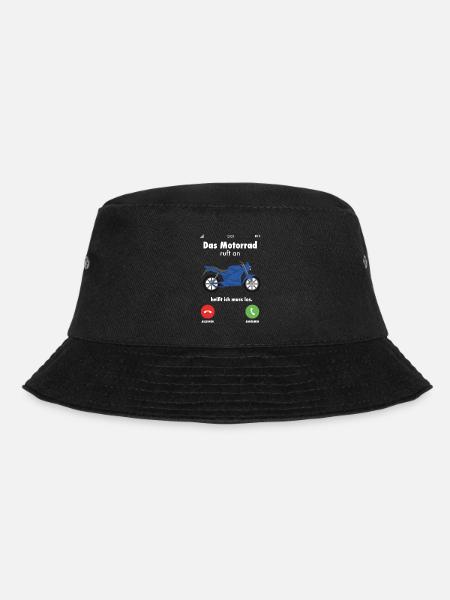 Motorrad Spruch Motorradfahrer Motorräder lustig - Bucket Hat - Schwarz
