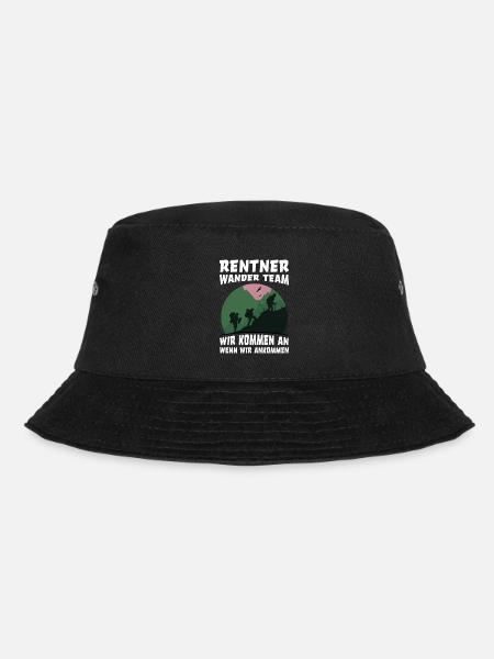 Wandern Wanderer Opa Wandergruppe lustiger Spruch - Bucket Hat - Schwarz