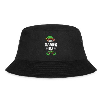 Group Matching Family Christmas Gift Elf - Bucket Hat - black - Front - Lela (165cm)