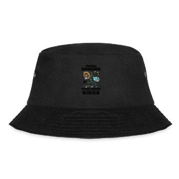 Tschüss Kindergarten ich bin jetzt in der Schule - Bucket Hat - Schwarz - Vorne - Lela (165cm)