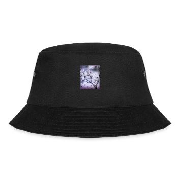 Japanische Kunst Kirschblütenbaum Regen und Donner - Bucket Hat - Schwarz - Vorne - Lela (165cm)
