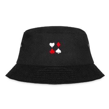 Joueur de poker carte à jouer cadeau jeu de cartes - Bob - noir - Devant - Lela (165cm)