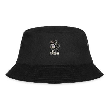 Never Stop Chasing Those Pesky Pigeons Funny Cat - Bucket Hat - black - Front - Lela (165cm)