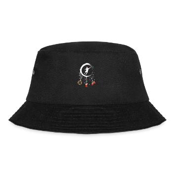Fussball Weihnachten Weihnachtstraumfänger - Bucket Hat - Schwarz - Vorne - Lela (165cm)