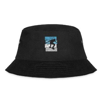 Skateboarder Skateboard Skater Skate Skateing - Bucket Hat - Schwarz - Vorne - Lela (165cm)