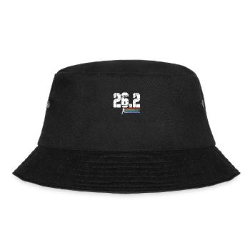 Run 26.2 mile marathon challenge - Bucket Hat - black - Front - Lela (165cm)