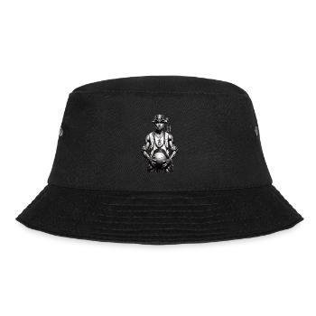 Steampunk-Basketballspieler - Bucket Hat - Schwarz - Vorne - Lela (165cm)