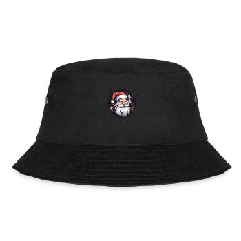 Lustiger Weihnachtsmann zu Weihnachten - Bucket Hat - Schwarz - Vorne - Lela (165cm)