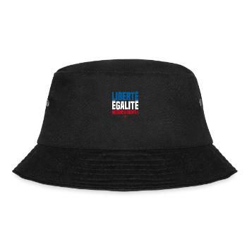 FREIHEIT, GLEICHHEIT, UNBEGRENZTE GETRÄNKE! - Bucket Hat - Schwarz - Vorne - Lela (165cm)