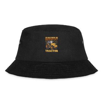 Farmer Tractor Tractor Driver Agriculture - Bucket Hat - black - Front - Lela (165cm)