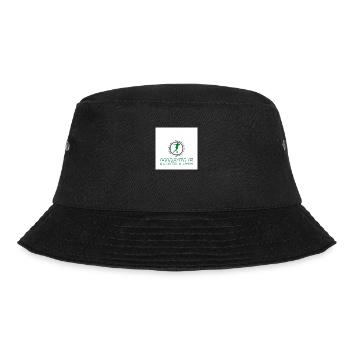 Hustle grün - Bucket Hat - Schwarz - Vorne - Lela (165cm)