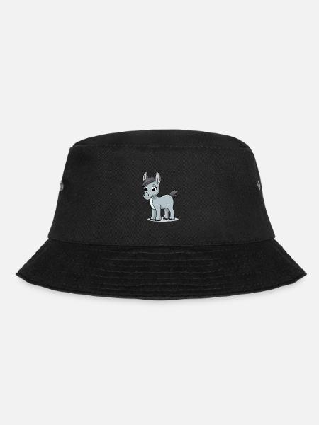 Niedlicher Esel für Kinder für Kinder - Bucket Hat - Schwarz