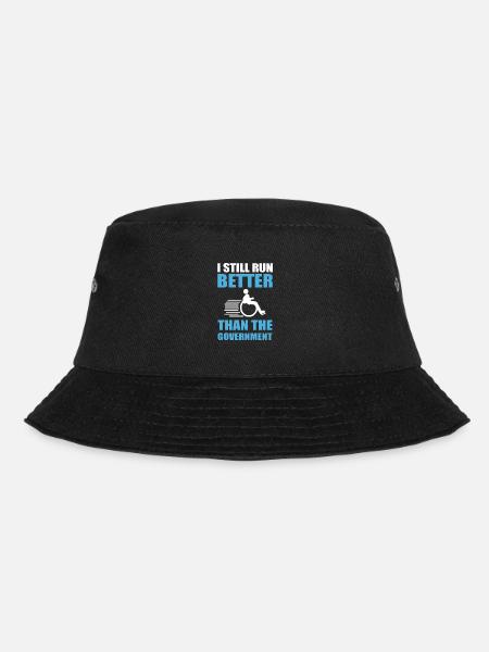 Rollstuhl - Bucket Hat - Schwarz