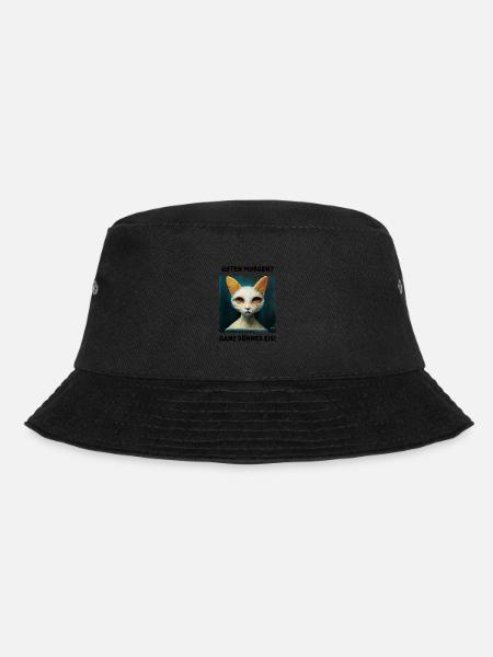 Guten Morgen Ganz dünnes Eis Kaffee Spruch - Bucket Hat - Schwarz