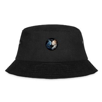 Yin Yang - Bucket Hat - Schwarz - Vorne - Lela (165cm)