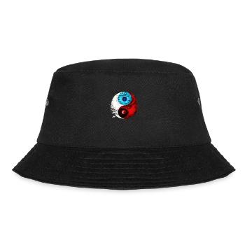 Yin Yang - Bucket Hat - Schwarz - Vorne - Lela (165cm)