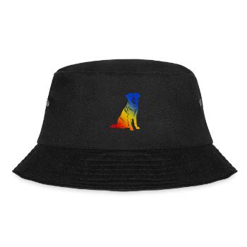 Australian Shepherd Dog Multicolored - Bucket Hat - black - Front - Lela (165cm)