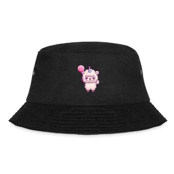 Alpaka Llama Geburtstag Baby - Bucket Hat - Schwarz - Vorne - Lela (165cm)