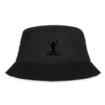 DJ Turntables Festival Frau - Bucket Hat - Schwarz - Vorne - Lela (165cm)