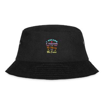 Lustiger Lehrer Spruch Schule - Bucket Hat - Schwarz - Vorne - Lela (165cm)