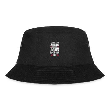 Die beste Nachbarin Lieblingsnachbarin Einzug - Bucket Hat - Schwarz - Vorne - Lela (165cm)