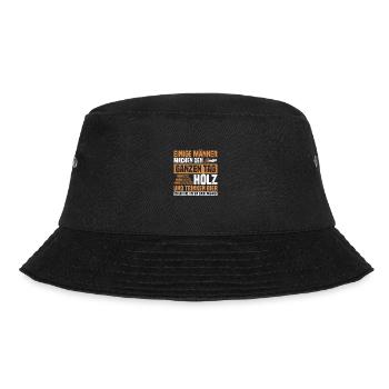 Einige Männer Holzfäller Waldarbeiter Forstwirt - Bucket Hat - Schwarz - Vorne - Lela (165cm)