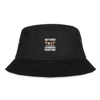 Pensioner retired Mushroom Hunting - Bucket Hat - black - Front - Lela (165cm)