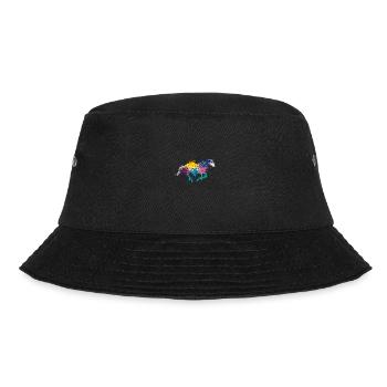Colorful Splash Art Farm animals Horse - Bucket Hat - Schwarz - Vorne - Lela (165cm)