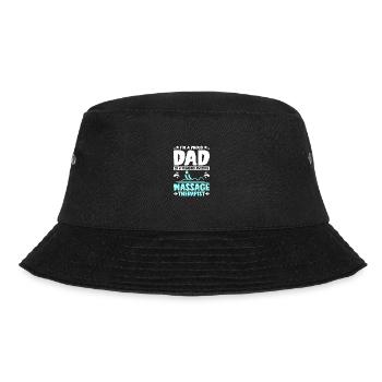 Fathers day dad of a awesome Massage therapist - Bucket Hat - Schwarz - Vorne - Lela (165cm)