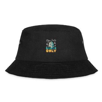 Dear Santa Books Only Bookworm - Bucket Hat - Schwarz - Vorne - Lela (165cm)