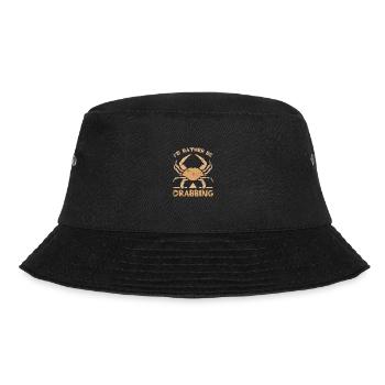 I'd rather be Crab fishing Crabbing - Bucket Hat - black - Front - Lela (165cm)