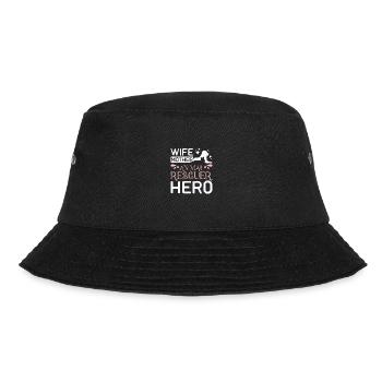 Wife mother animal rescuer hero - Bucket Hat - Schwarz - Vorne - Lela (165cm)