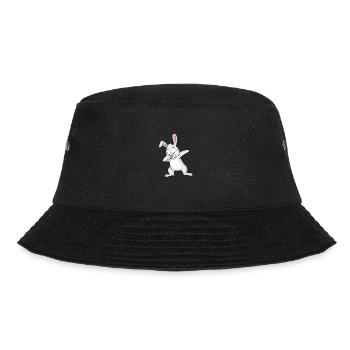 Happy Bunny Dabbing Fun Animation - Bucket Hat - Schwarz - Vorne - Lela (165cm)