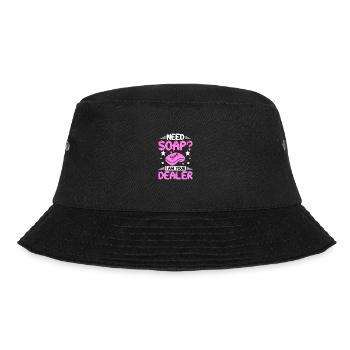 Soap making need soap? I am you dealer - Bucket Hat - Schwarz - Vorne - Lela (165cm)
