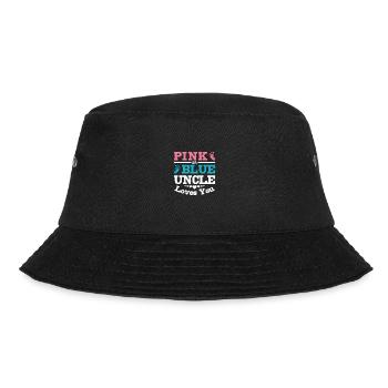 Pink or blue uncle loves you - Bucket Hat - Schwarz - Vorne - Lela (165cm)