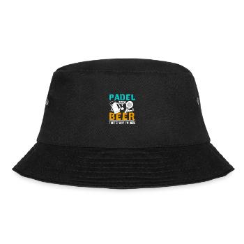 Padel and beer thats why Im here - Bucket Hat - black - Front - Lela (165cm)