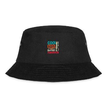 Children Cool kids play Mandolin - Bucket Hat - black - Front - Lela (165cm)