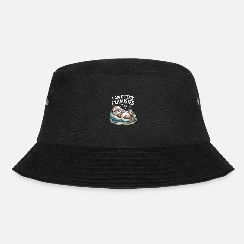 Komisch, ich bin schrecklich erschöpft - Bucket Hat - Schwarz