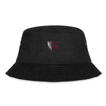 boykott katar,katar,flagge, wm,graffiti - Bucket Hat - Schwarz - Vorne - Lela (165cm)