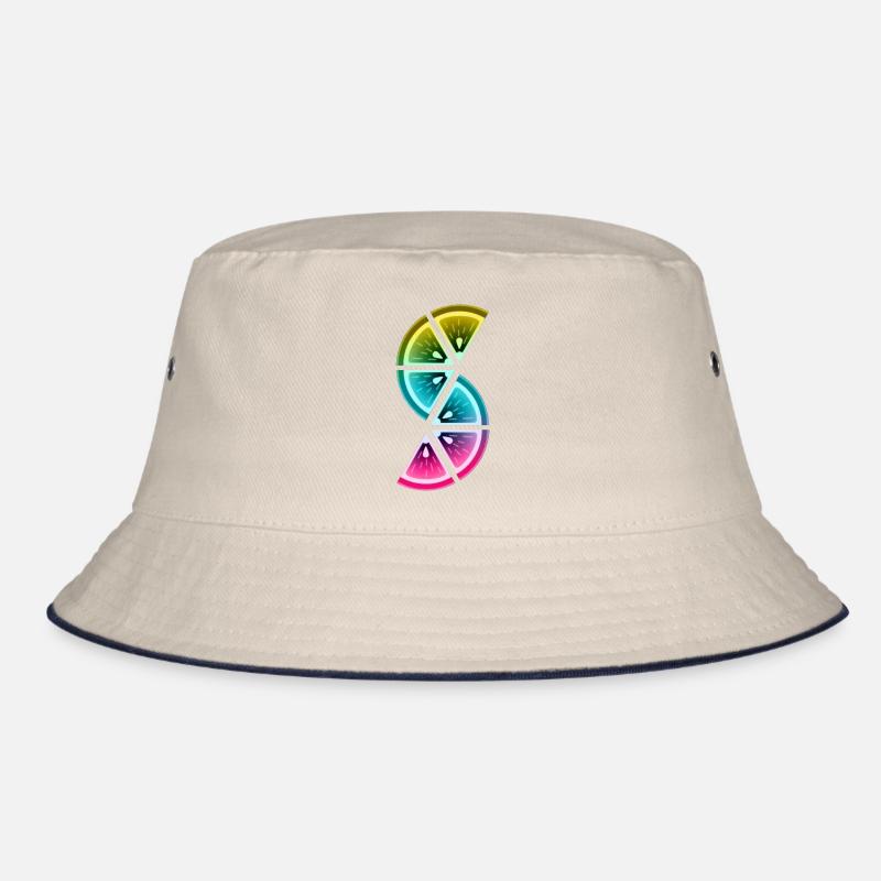 colored lemon slices Bucket Hat
