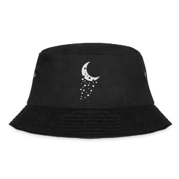 Mond und Sterne - Bucket Hat - Schwarz - Vorne - Lela (165cm)