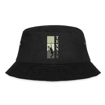 Tennis Tennis Player Gift - Bucket Hat - black - Front - Lela (165cm)