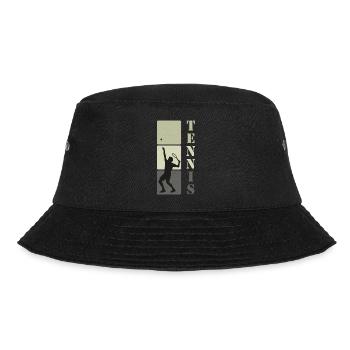 Tennis Tennis Player Gift - Bucket Hat - black - Front - Lela (165cm)