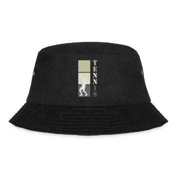 Tennis Tennis Player Gift - Bucket Hat - black - Front - Lela (165cm)